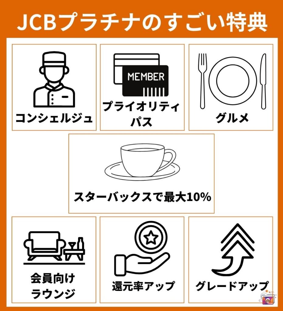 JCBプラチナのすごい特典