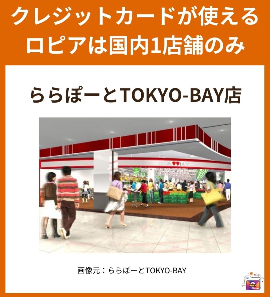 クレジットカードが使えるロピアは国内1店舗のみ